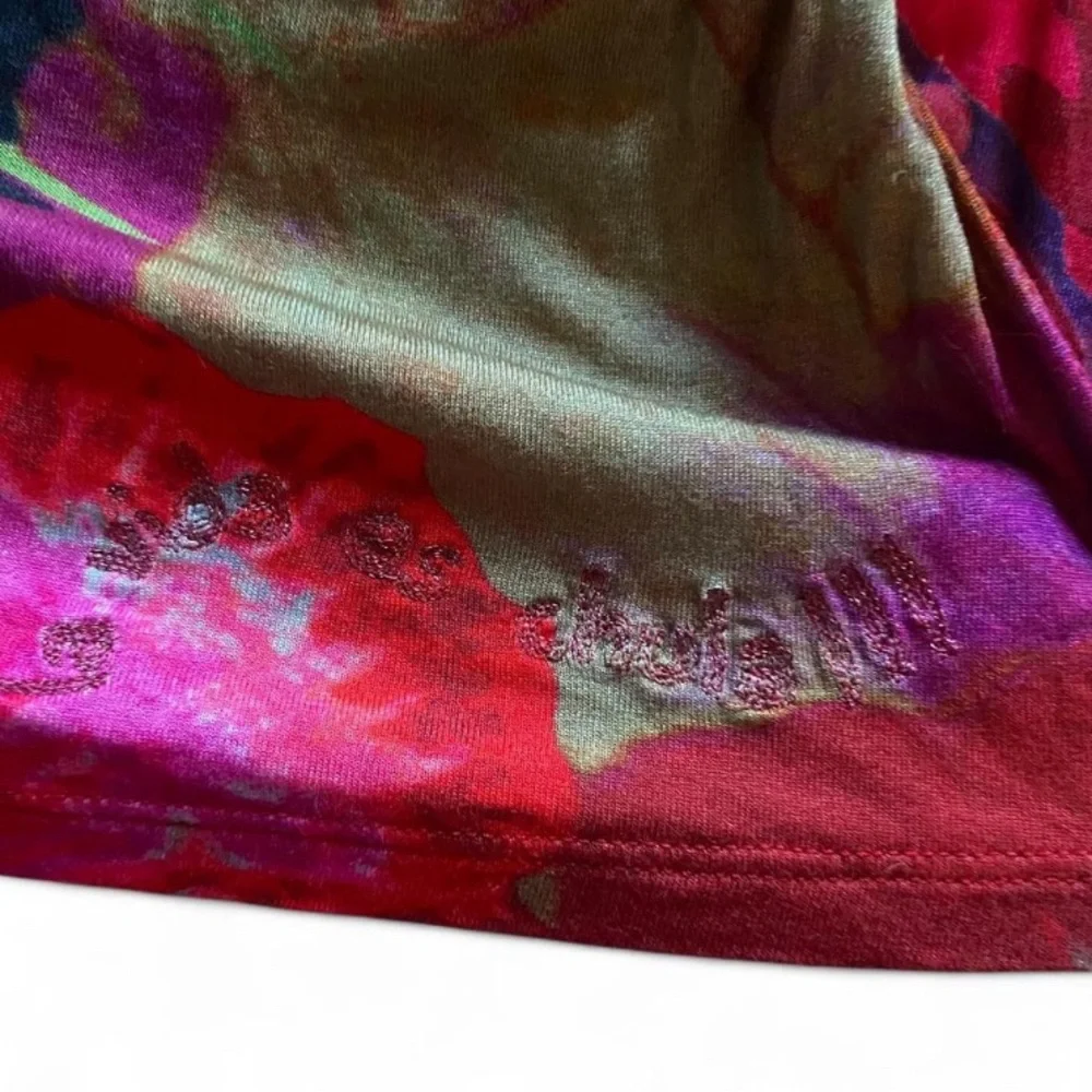 Vintage Desigual Abstract Floral One Shoulder Dress - Picture 3 of 8